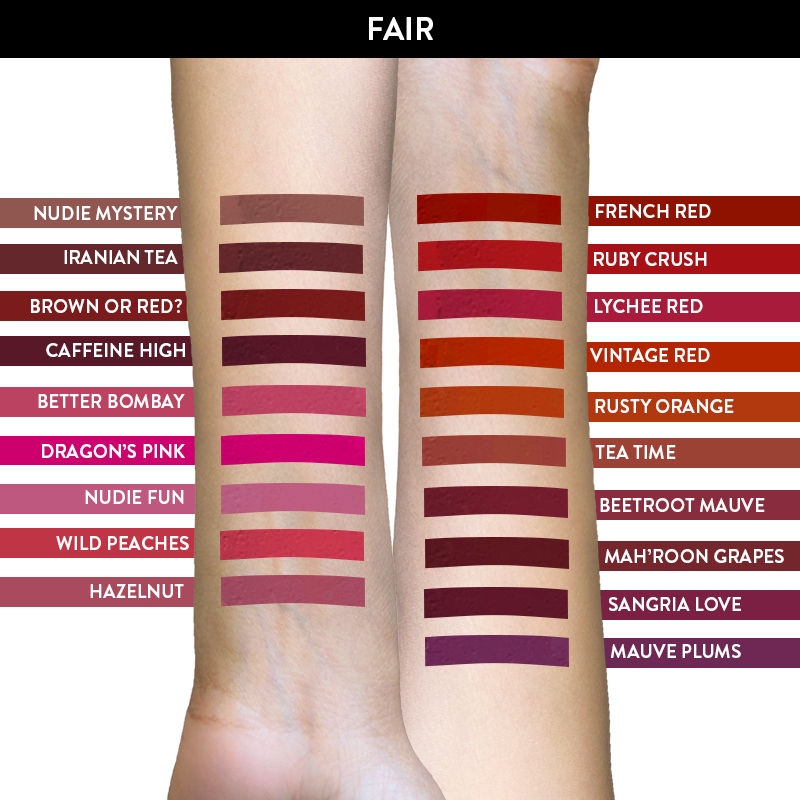 belora paris lipstick swatches