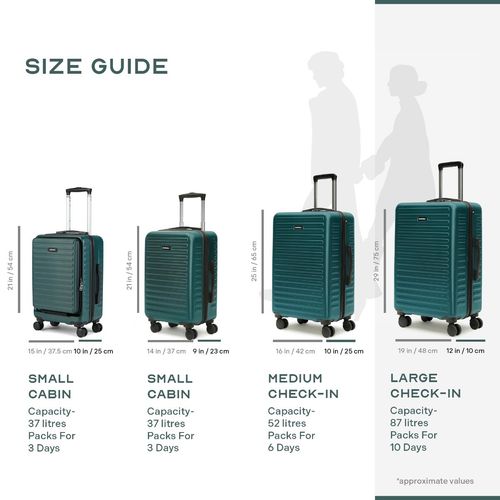 Assembly Large Check-in Luggage- Polycarbonate (28 inch) Green
