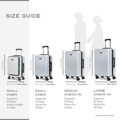 Travel Luggage Hand Luggage Trolley Size Aerolite 45x36x20cm
