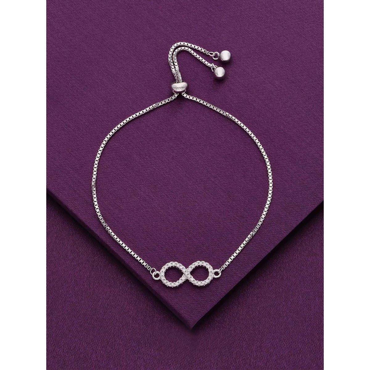 Kai Jewel Sterling Silver The Bond Of Infinity Adjustable Bracelet