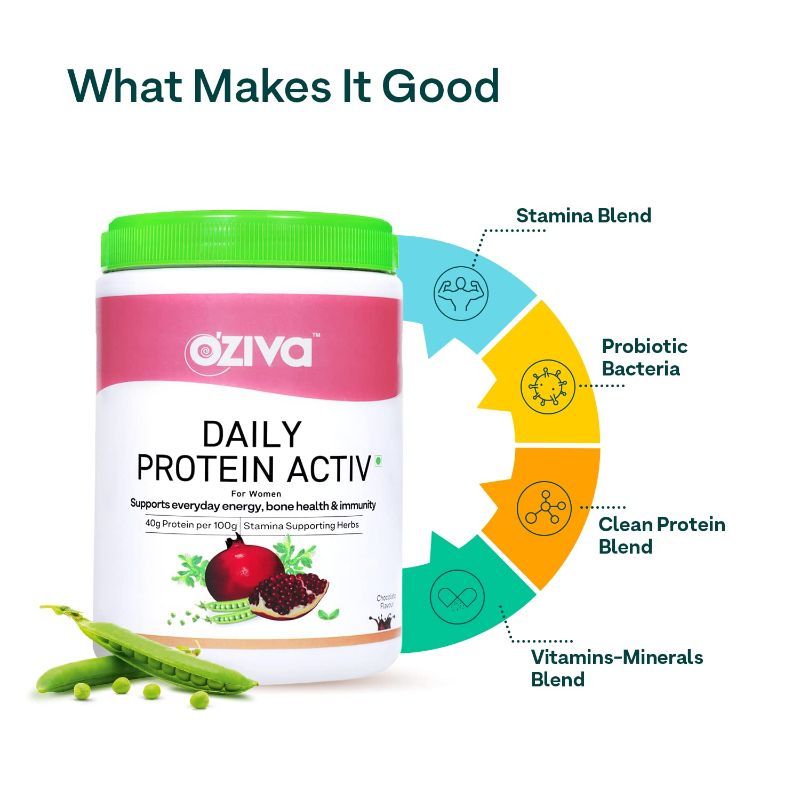 Oziva Daily Protein Activ For Women With Clean Whey Protein
