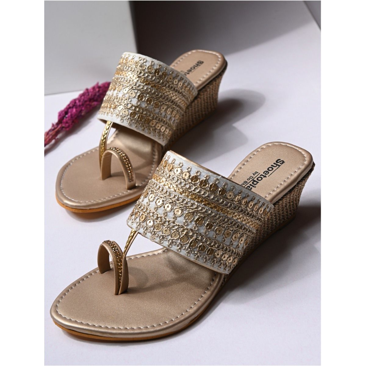 Buy Keneye Smart & Sleek Premium Partywear Brown Eva Sandals for Women's &  Girl's Online at Best Prices in India - JioMart.