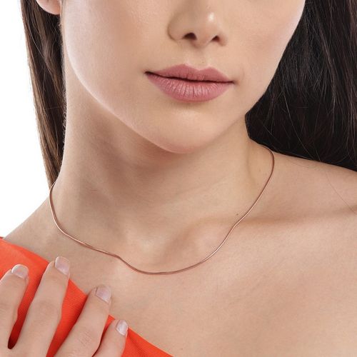 Buy Zavya Elegant 925 Sterling Silver Snake Necklace Rose Gold Online