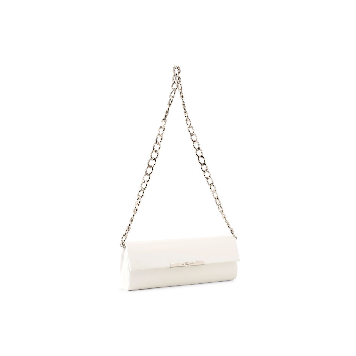 MIRAGGIO Remi Structured Women Clutch -White: Buy MIRAGGIO Remi ...