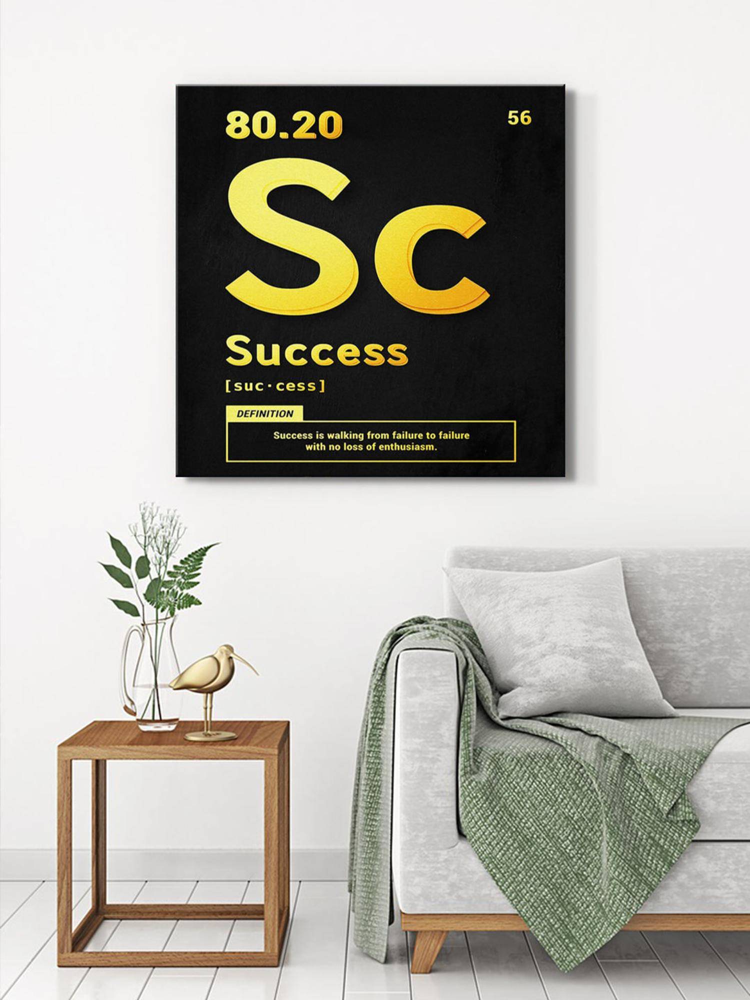 999Store Inspirational Success Definition Canvas-Wrapped Painting Motivational Wall Art For Offices
