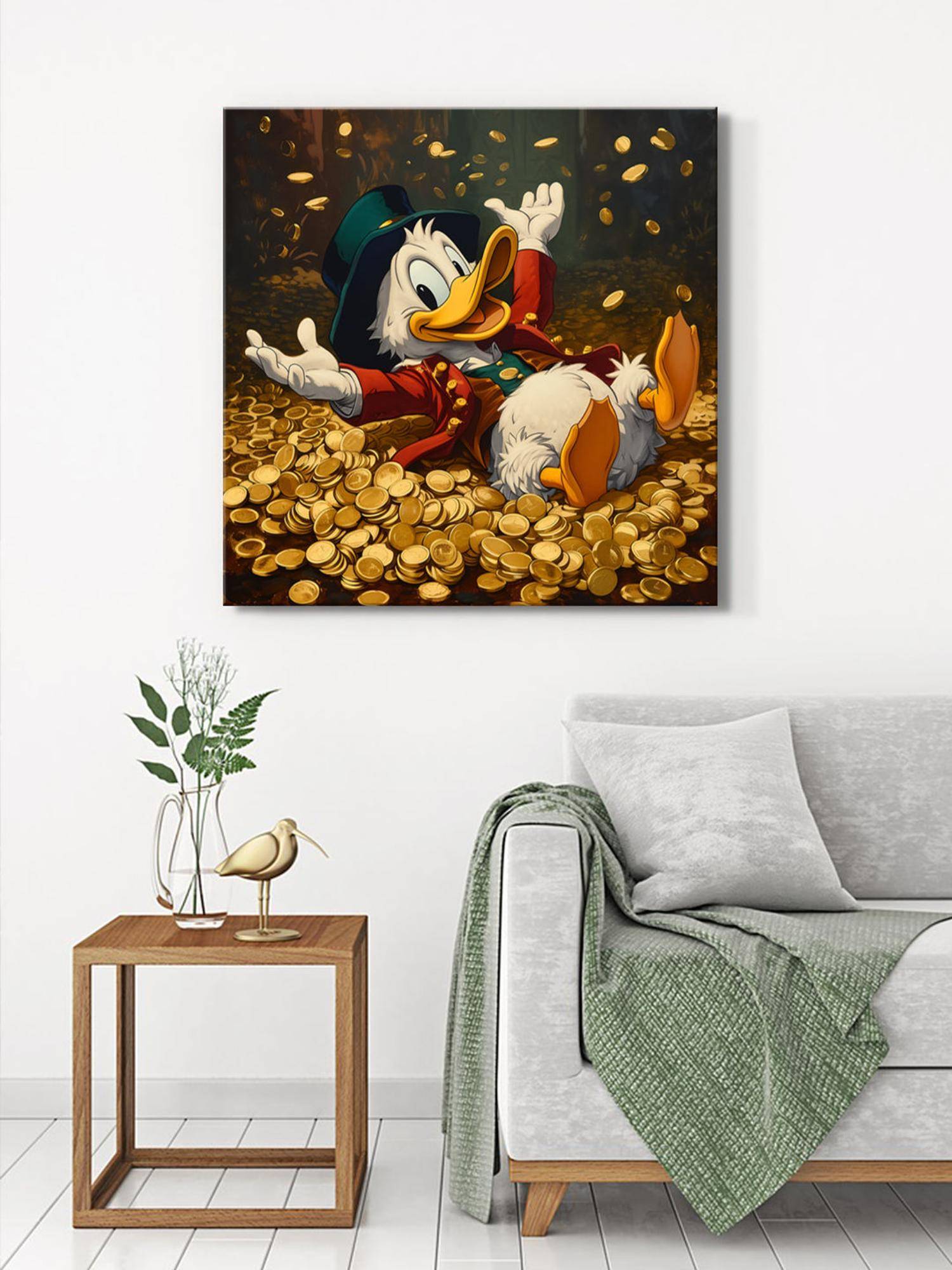 999Store Scrooge Mcduck Canvas-Wrapped Painting
