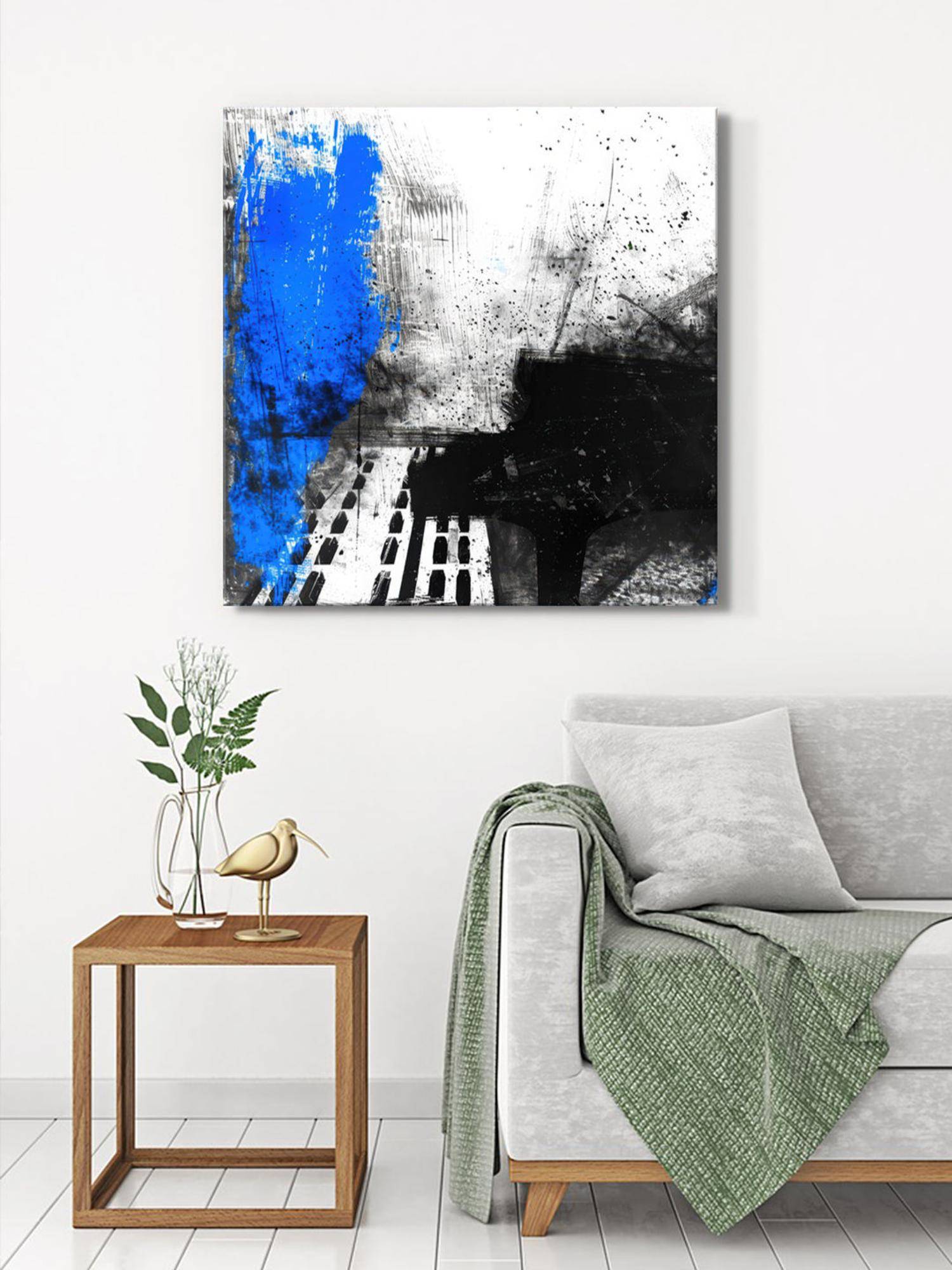 999Store Abstract Piano Canvas-Wrapped Painting