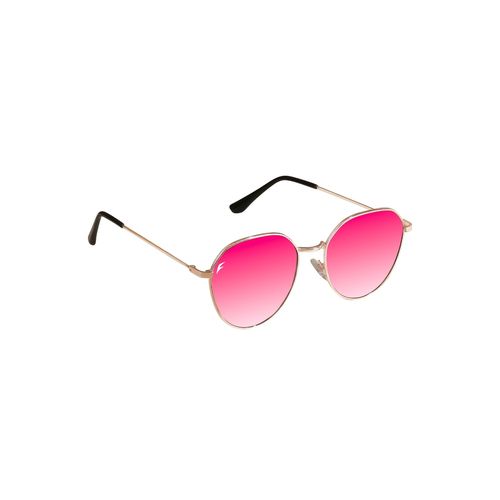 Floyd Gold Frame Pink UV Protected Lens Aviator Sunglasses (39)