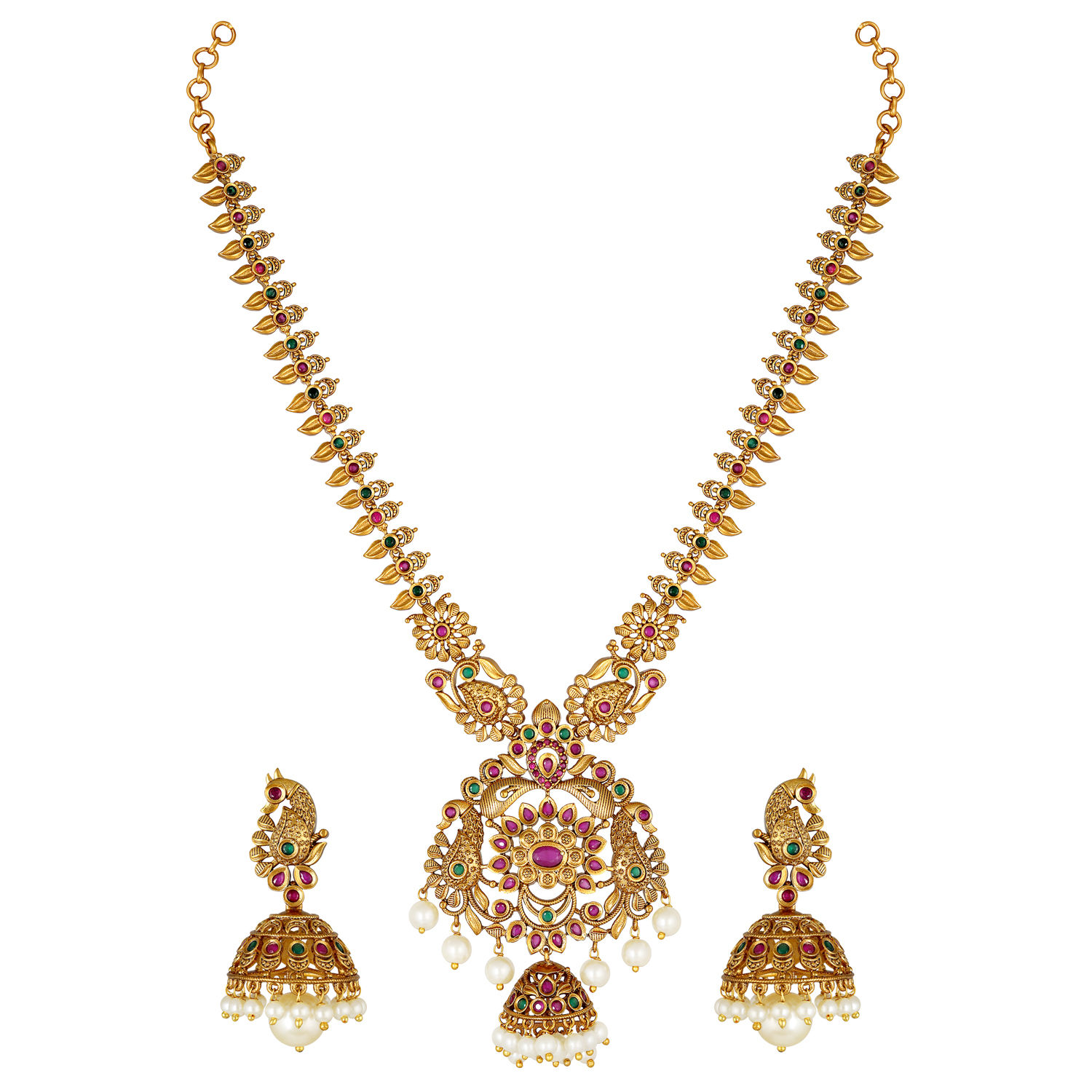 Peora Bollywood Traditional Jewellery Cubic Zirconia Necklace Jewellery ...