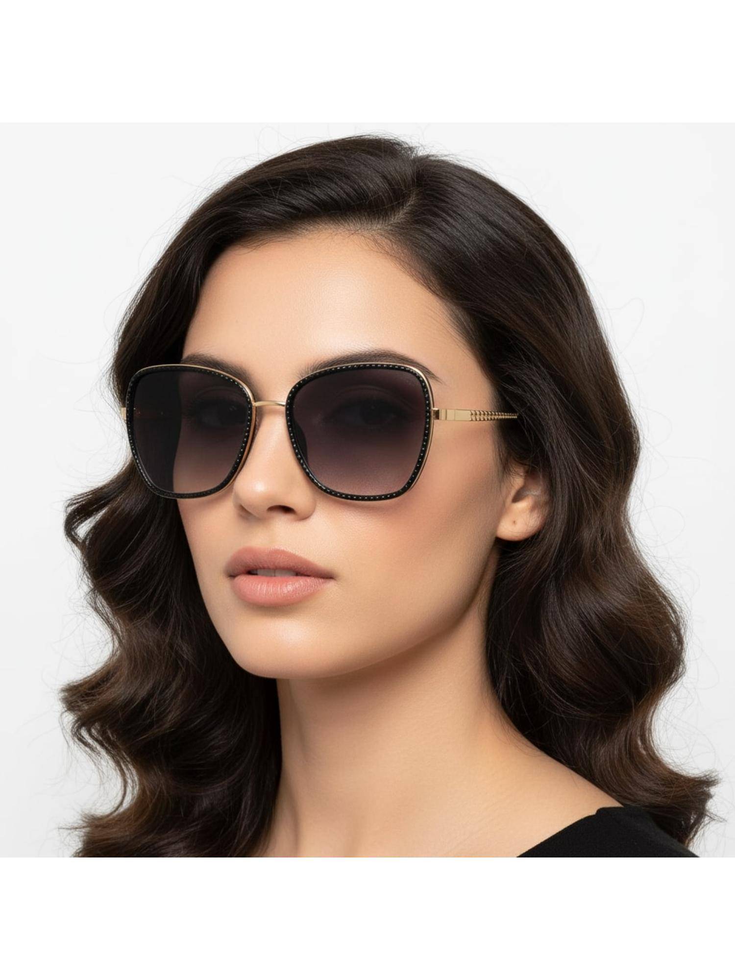 Vintage Grey Butterfly Sunglasses (Fleur Col 318) (56)