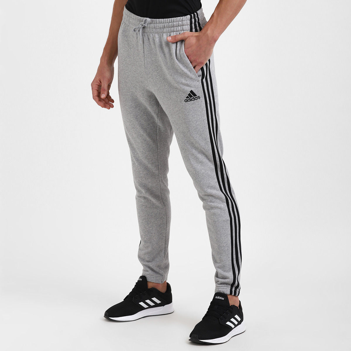 Buy adidas M 3s Ft Te Pt Grey Sports Track Pant Online