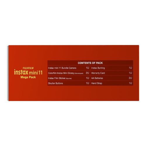 Fujifilm Instax Mini 11 Camera Gray Mega Pack