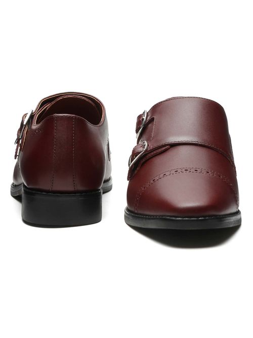 Buy Maroon Formal Shoes for Men by LOUIS STITCH Online