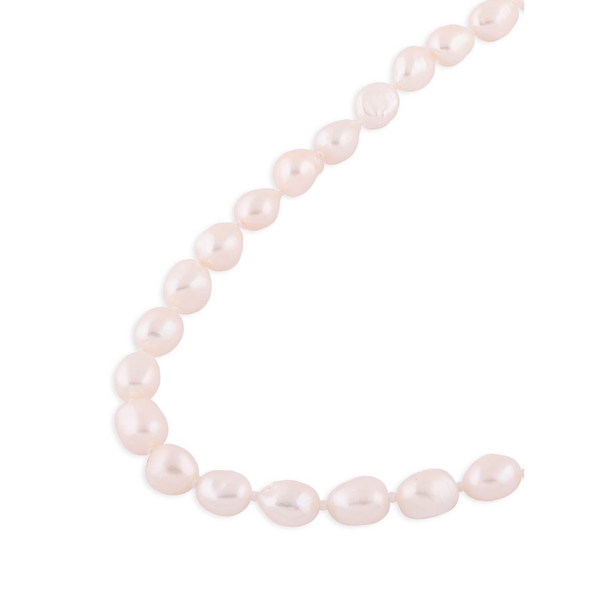 Buy Zaveri Pearls White Natural Freshwater 10 mm-11 mm Baroque