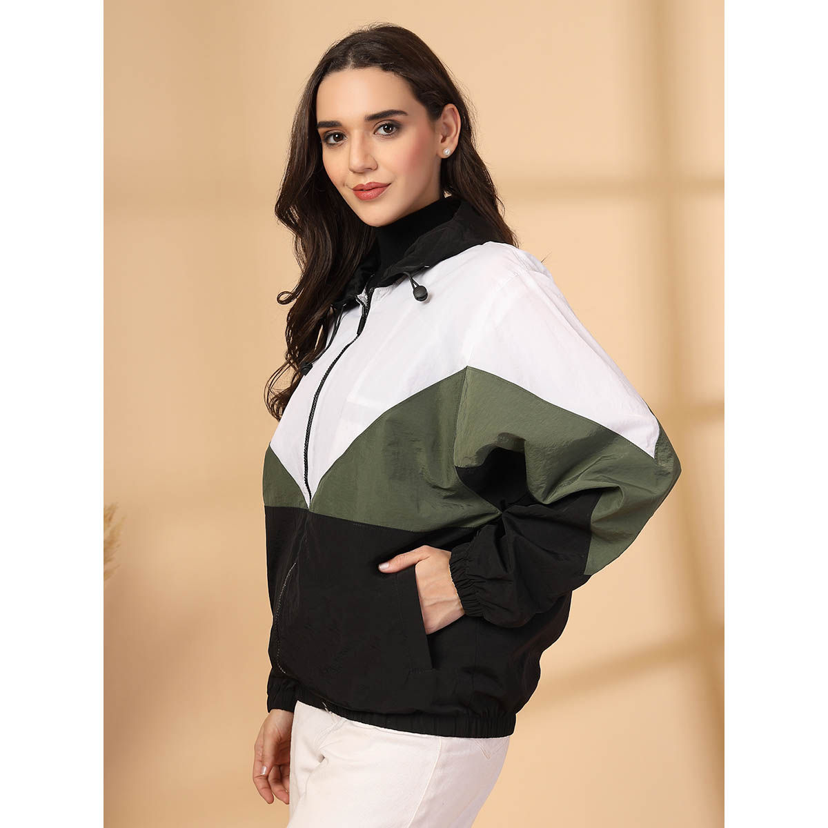 Buy Chkokko Women Winter Sports Wind Cheater Zipper Stylish Jacket