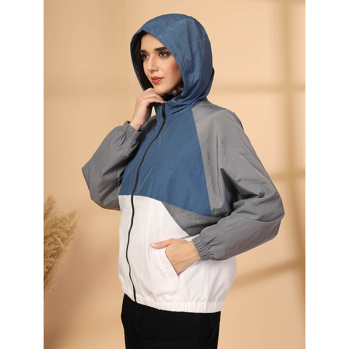 【新品未使用】Acka. over wool jacket Buy CHKOKKO Women Standard Length Polyester Winter Sports