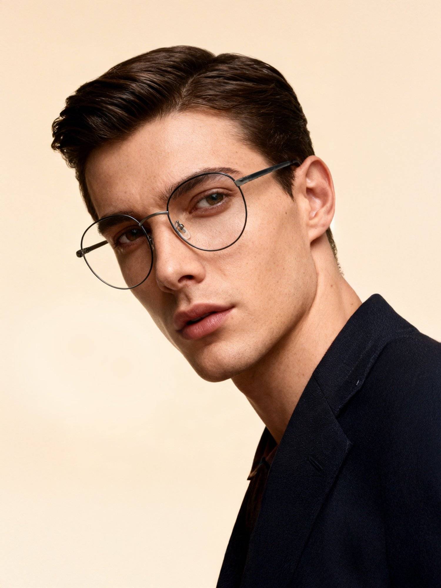 Police Eyewear For Men With Grey Alloy Frame (Size 51)