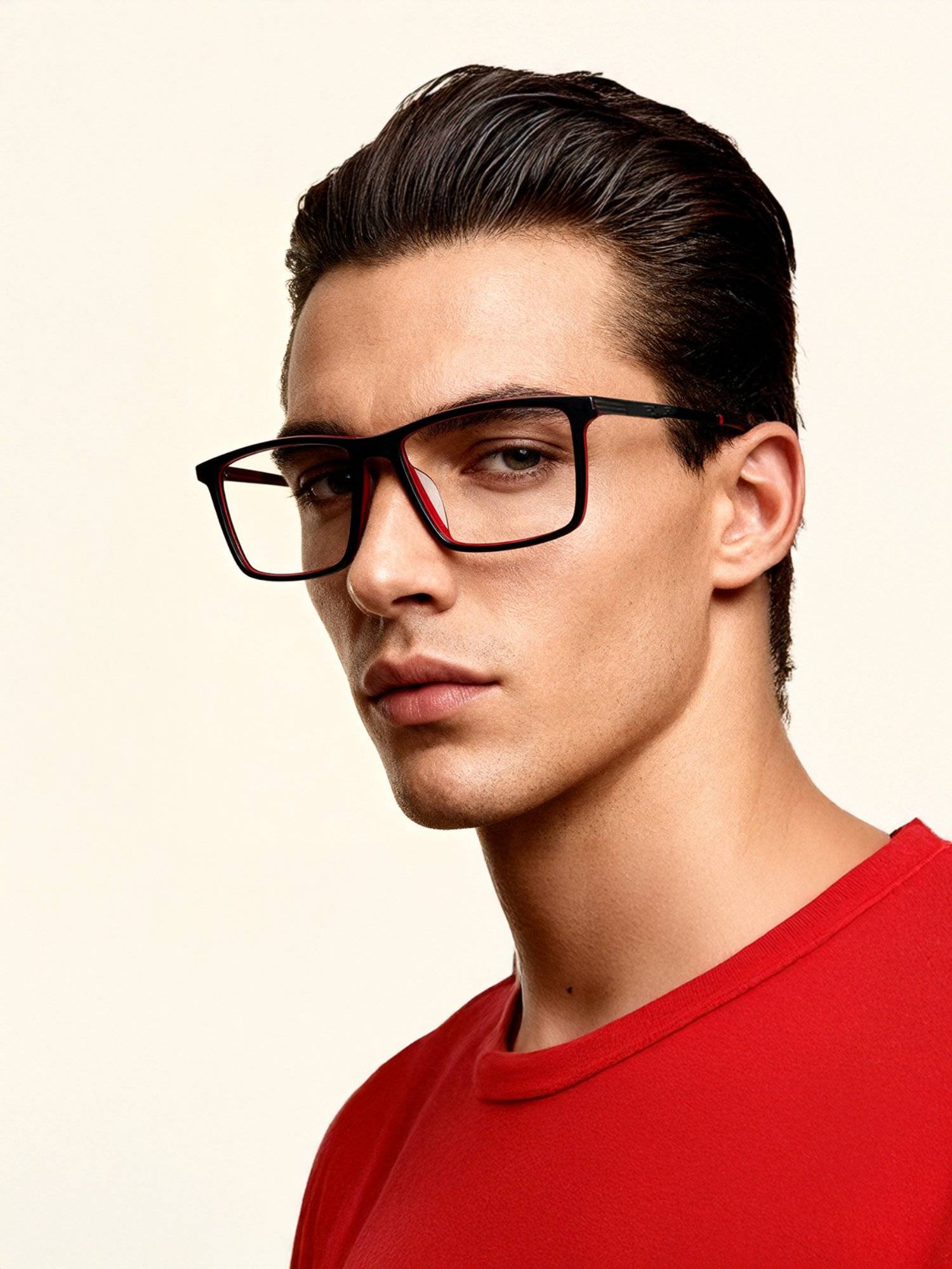 Police Eyewear For Men With Black Acetate Frame (Size 55)