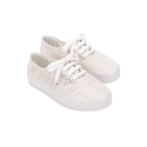 Buy Melissa Campana Papel White Solid Sneakers Online