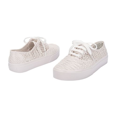 Buy Melissa Campana Papel White Solid Sneakers Online
