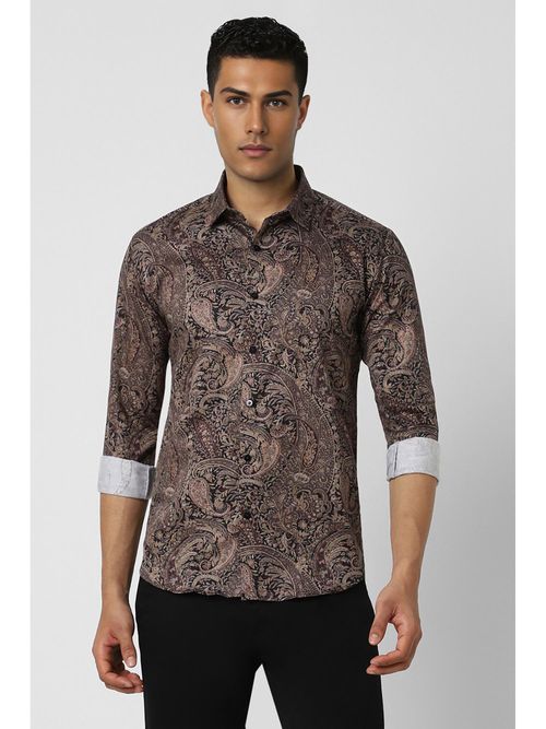 Van Heusen Mens Party Wear Buy Van Heusen Men Purple Slim Fit