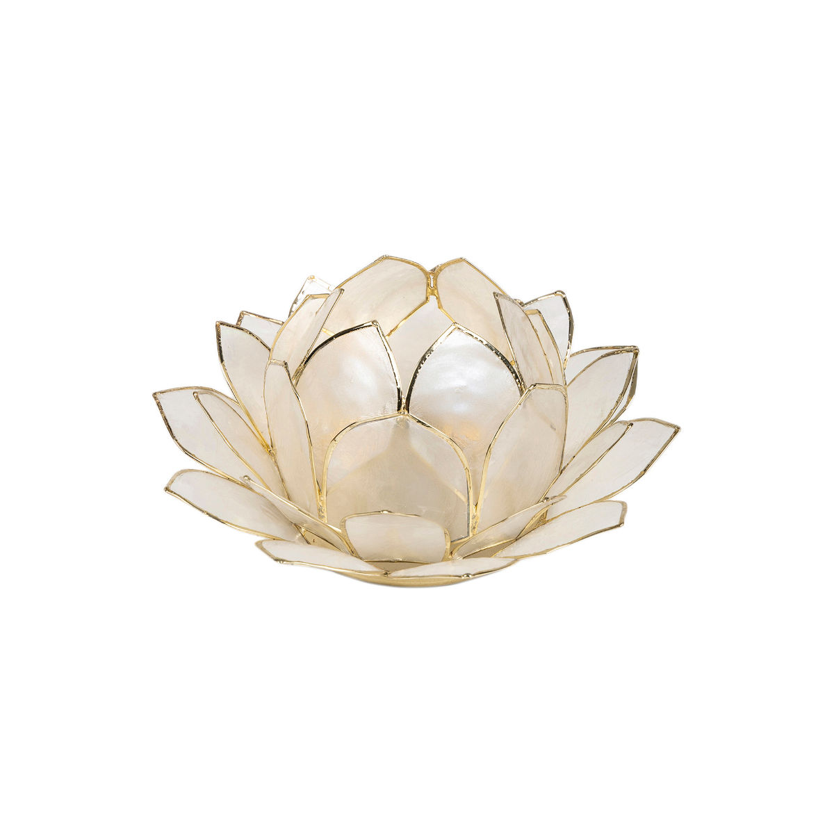 Pure Home + Living 32 Petals Illuminate Beige Lotus Tea Light Holder Buy Pure Home + Living 32