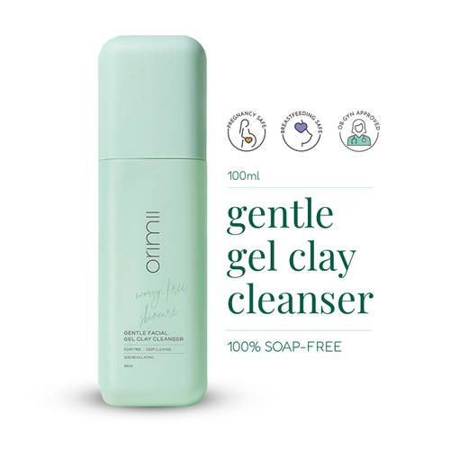 Orimii Soap Free Gentle Cleansing Face Wash for Oil & Acne Control -Non Comedogenic, Pregnancy Safe