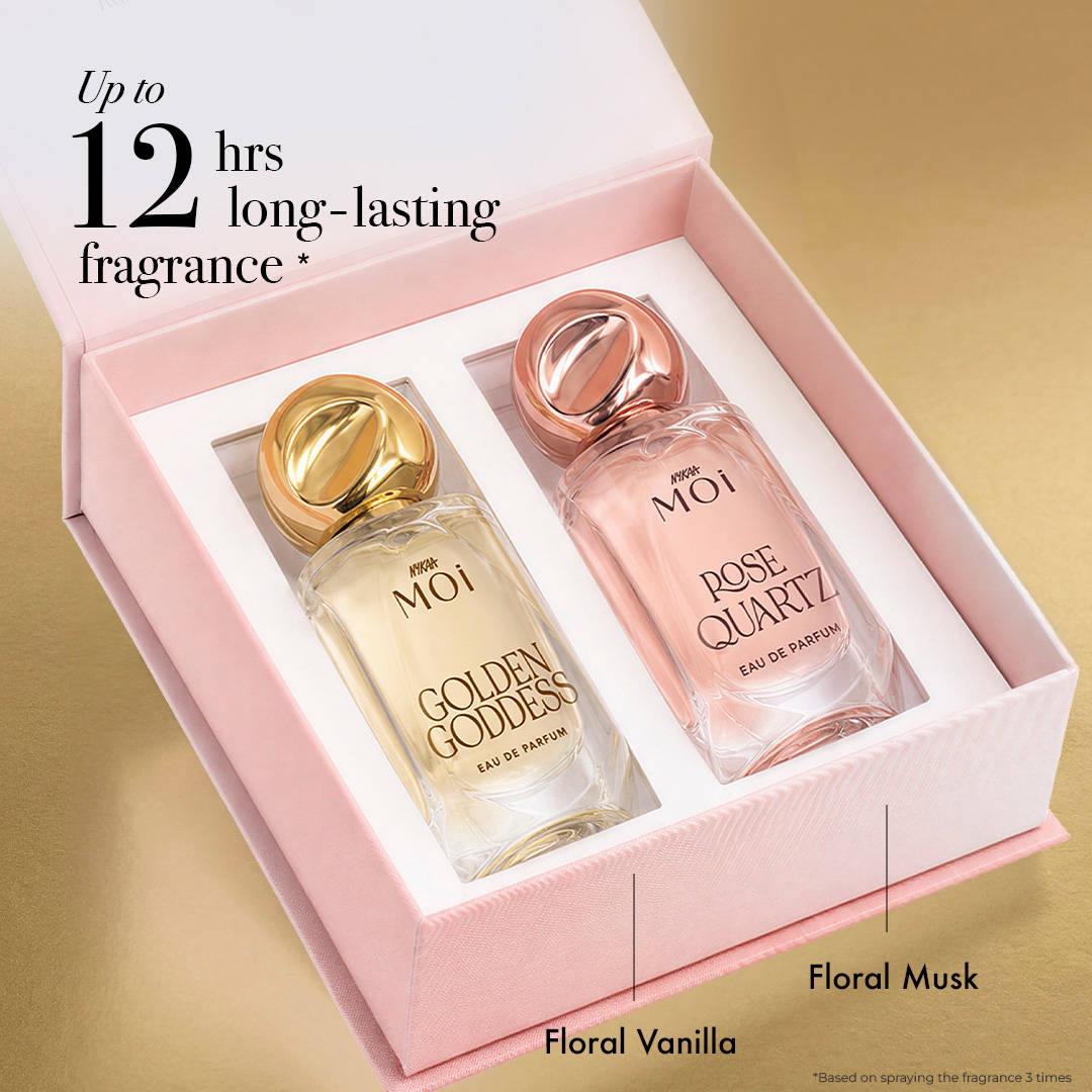 Nykaa Perfumes Bestselling Fragrance Gift Set For Women - Set Of 2 EDPs Golden Goddess & Rose Quartz - view 2