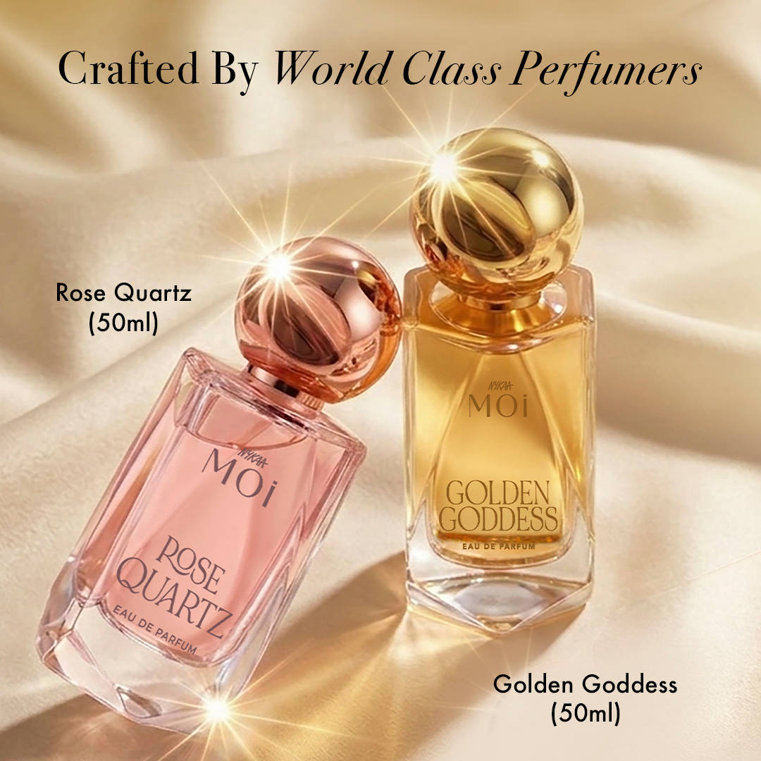 Nykaa Perfumes Bestselling Fragrance Gift Set For Women - Set Of 2 EDPs Golden Goddess & Rose Quartz - view 3