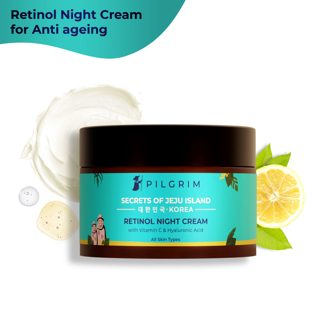Pilgrim Retinol Night Cream With Vitamin C And Hyaluronic Acid Buy Pilgrim Retinol Night Cream