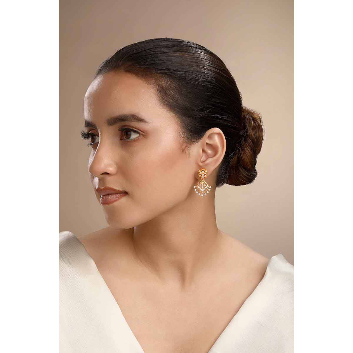 Sica Jewellery Women White Siesta Earrings