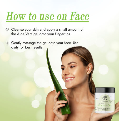 Buy Wild Organic Aloevera Gel For Skin & Hair Nourishment Online