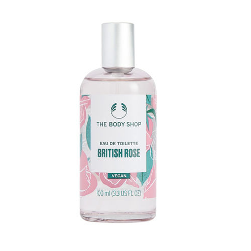 The Body Shop British Rose Eau De Toilette, Long-Lasting Floral Fragrance,  91% Natural