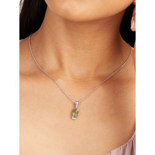 Buy Mia by Tanishq Yellow Cosmic Cool Silver Pendant Necklace Online