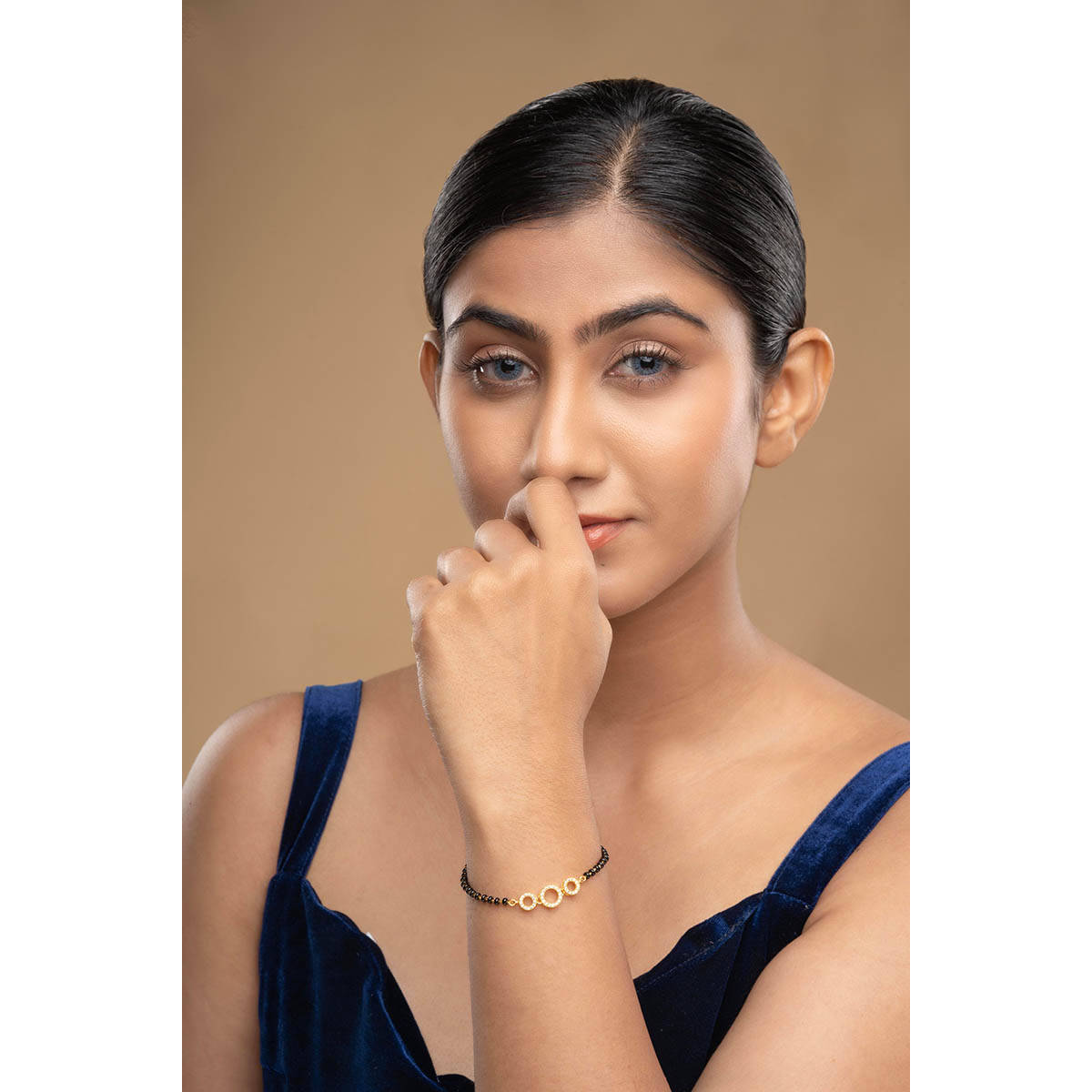 Sica Jewellery 925 Silver Malti Hand Mangalsutra Bracelet