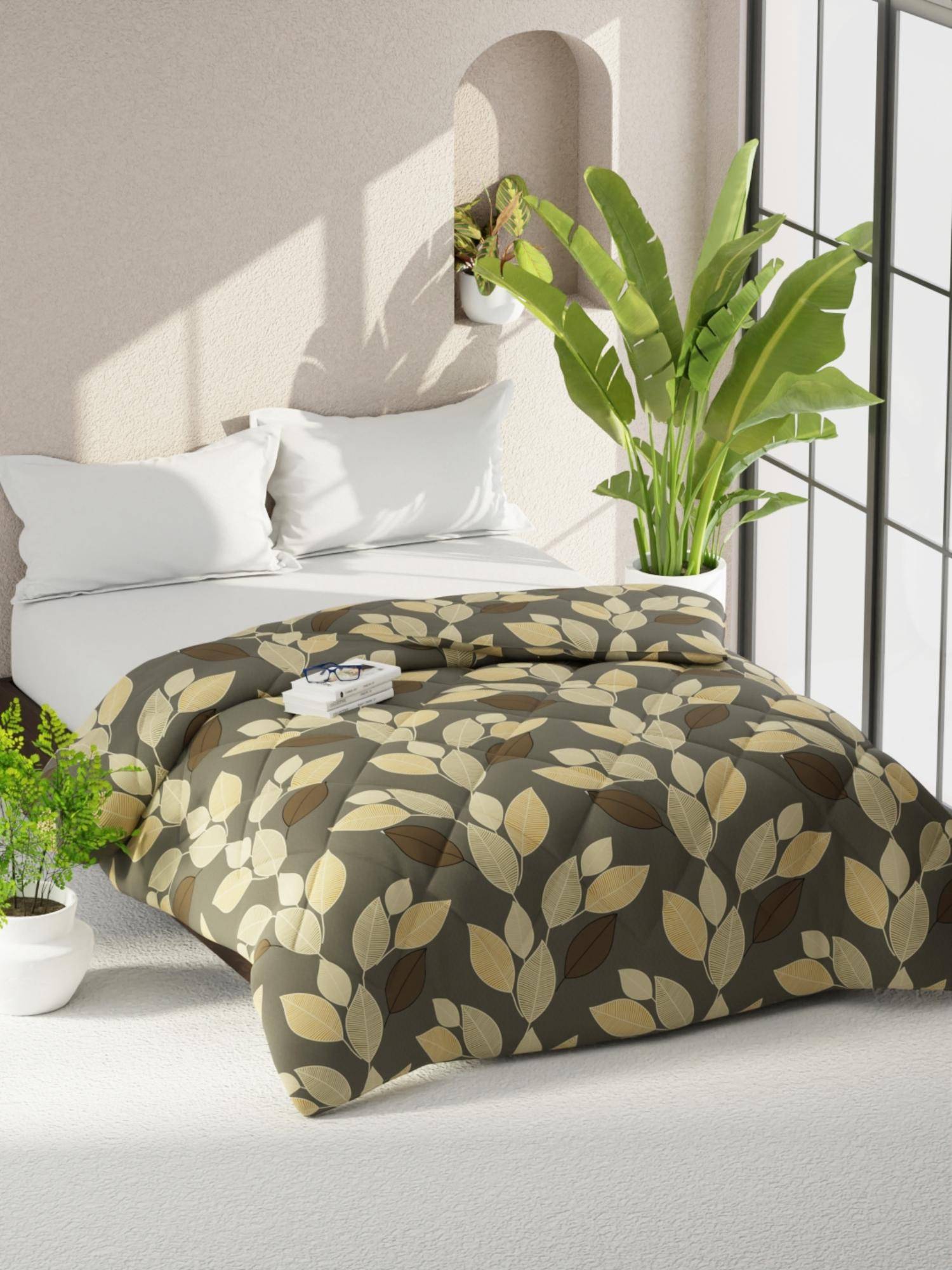 KOPA Super Soft Microfiber Double Comforter For All Weather - Grey