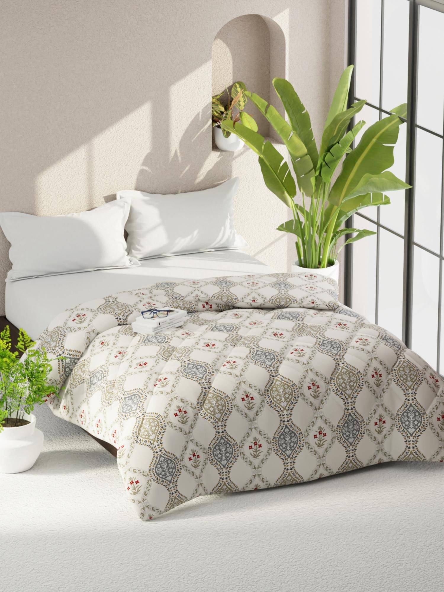 KOPA Microfiber Double Comforter For All Weather - Multi-Color