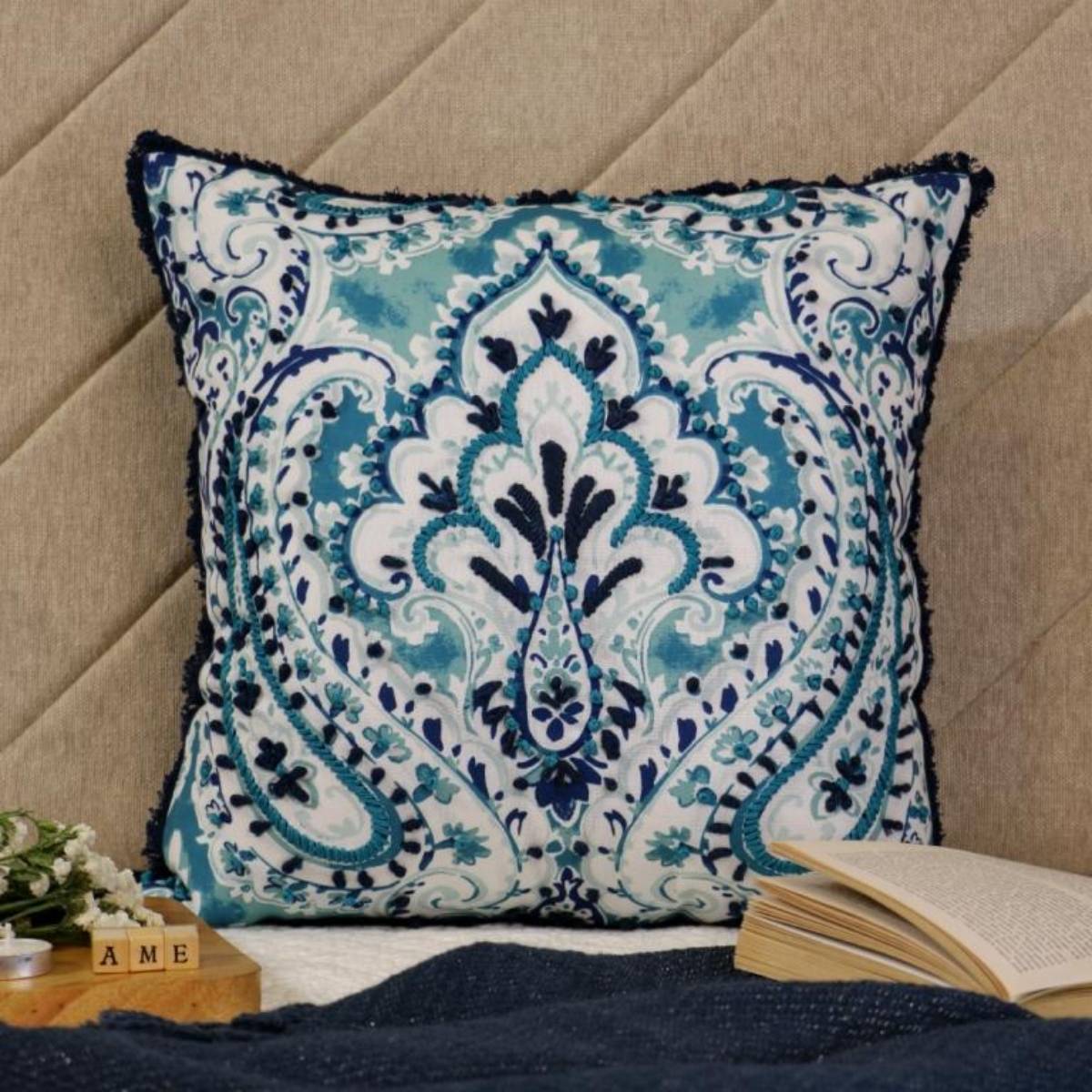 Ame Decorative Cushion Cover - La Mariposa - Voyageur - 18X18inch - Single
