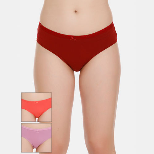 Buy Zivame Low Rise Full Coverage Hipster Panty (Pack of 3