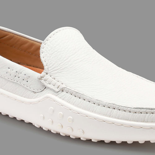Buy Ruosh White Driver Casual Loafers For Men Online