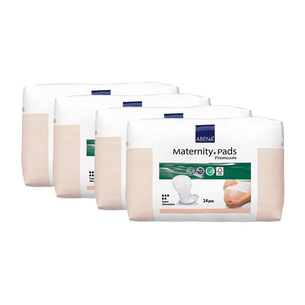 Abena After-delivery Incontinence Maternity Pads - 14 Count (Pack Of 4)