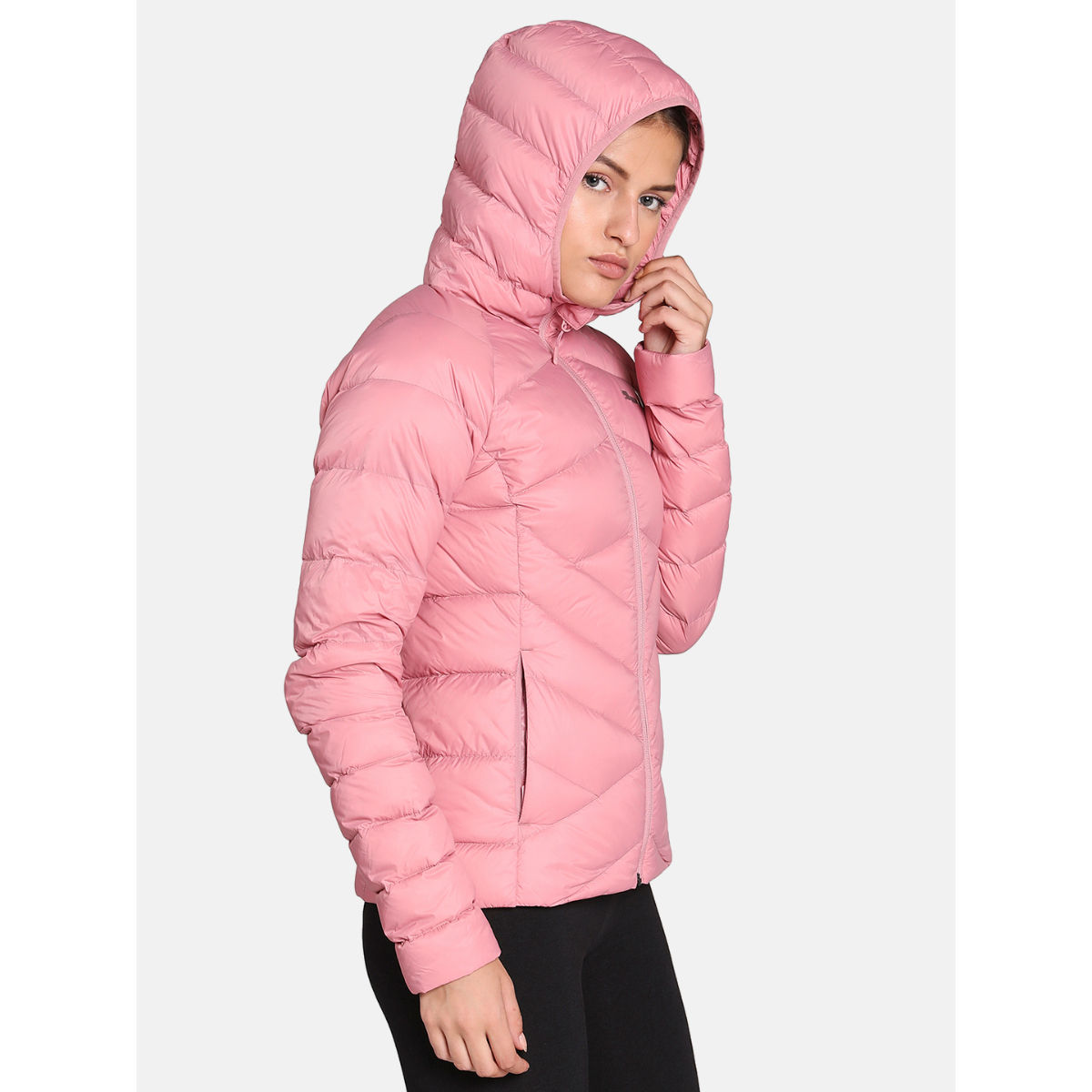 Puma Pwrwarm Packlite Hooded Womens Pink Down Jacket Buy Puma Pwrwarm