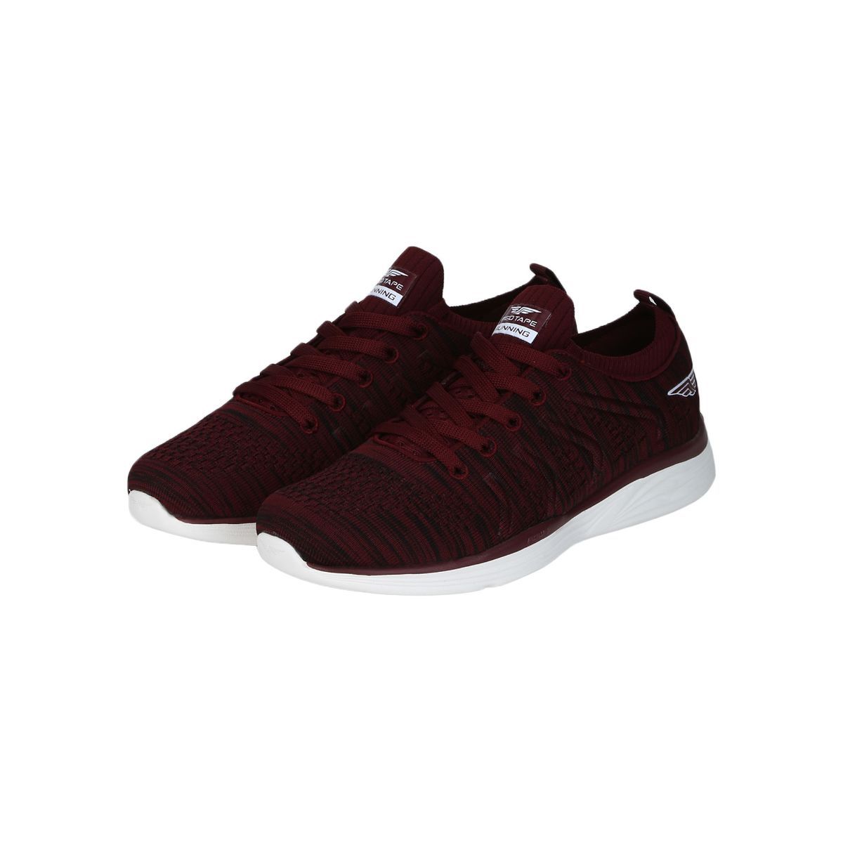 Red tape maroon running on sale shoes