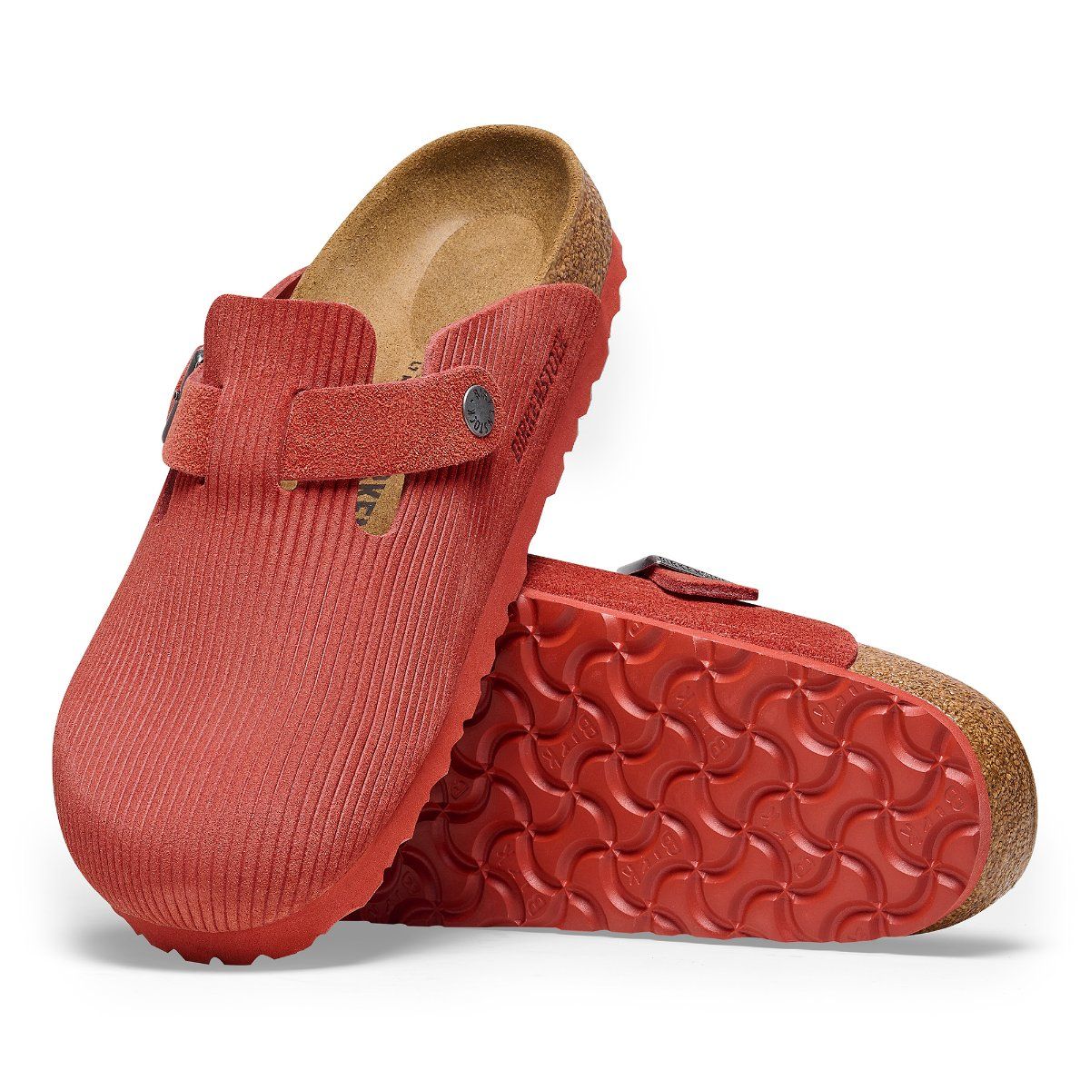 Red best sale suede birkenstocks