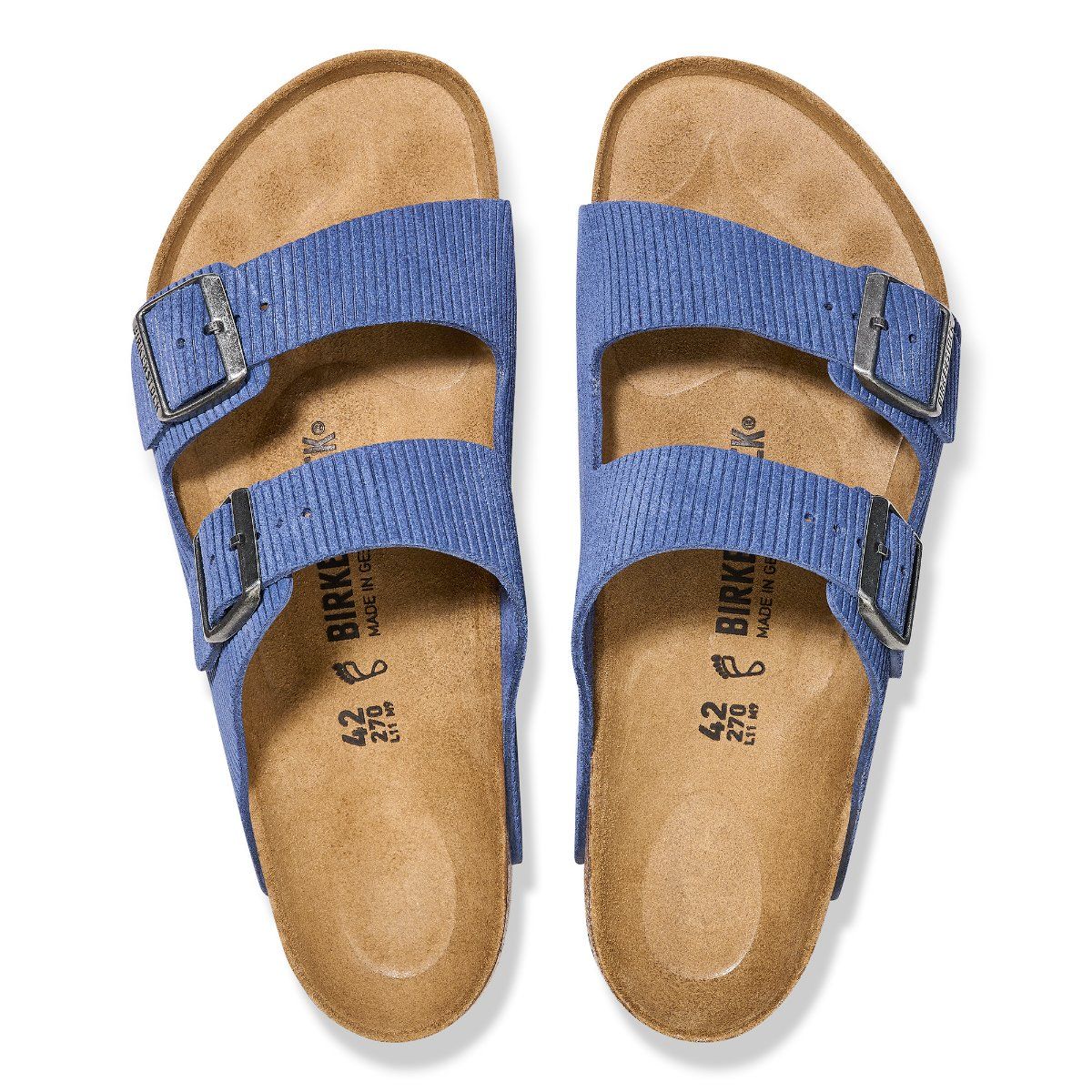 Blue suede arizona discount birkenstocks