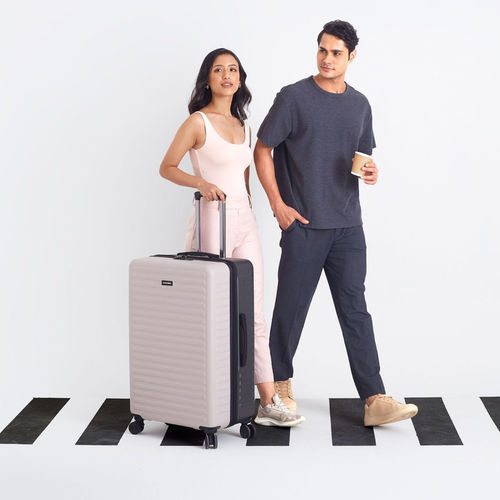 Assembly Medium Check-in Luggage Trolley-24 inch Two Tone Ivory Grey