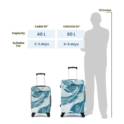 Buy Assembly Polycarbonate Tropical Printed Cabin Trolley Online