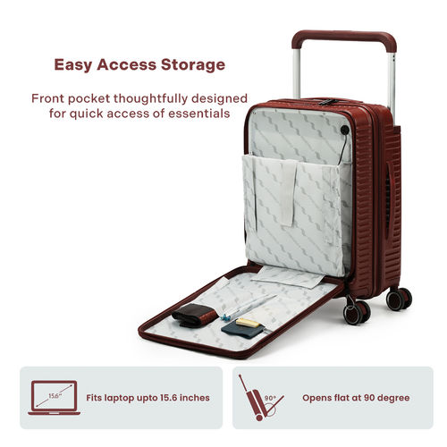 Buy Assembly Wide Handle Trolley Bag Set Of Cabin and Large with