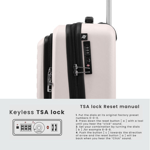 Hardside Suitcase Away Luggage Setting Lock Travelhouse Luggage
