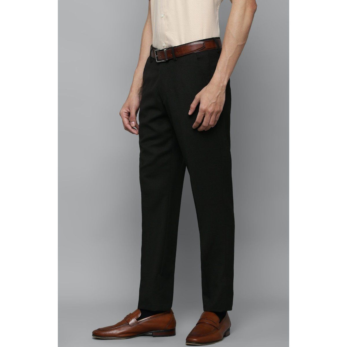 Buy Louis Philippe Black Trousers Online - 393205 | Louis Philippe